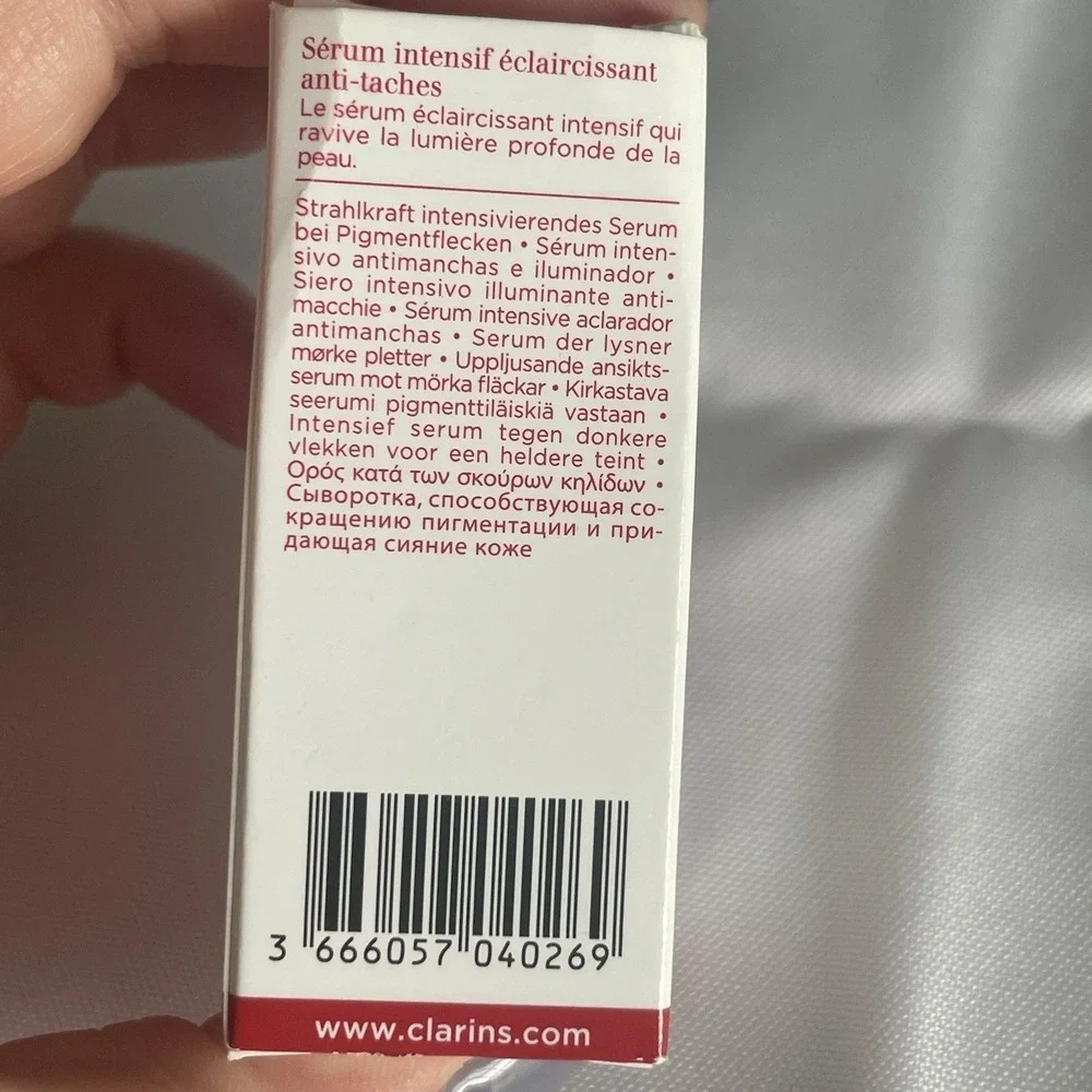 Clarins Paris Bright Plus Advanced Brightening Serum Trial Size 7 mL 0.2 Oz